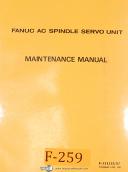 Fanuc-Fanuc AC Spindle Servo Unit, B-53425E/07, CNC Control Maintenance Manual 1981-AC-01